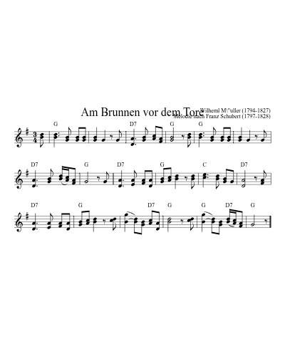 Am Brunnen Vor Dem Tore (Version 4)