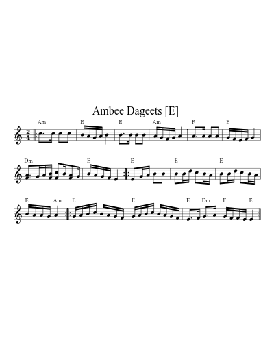 Ambee Dageets  [E]