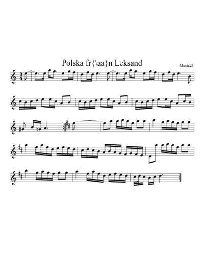 Polska fr{\aa}n Leksand preview