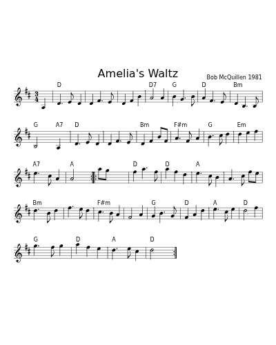 Amelia's Waltz (Version 10)