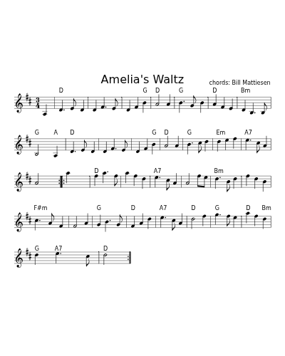Amelia's Waltz (Version 11)