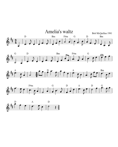 Amelia's Waltz (Version 12)