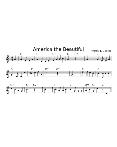 America the Beautiful (Version 2)