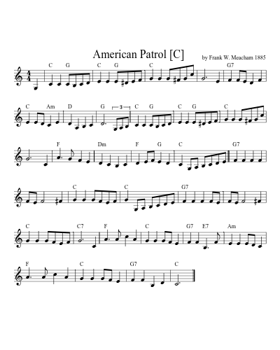 American Patrol  [C] (Version 2)