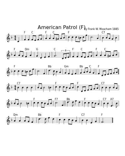 American Patrol  (F) (Version 2)