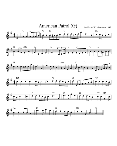 American Patrol  (G) (Version 3)
