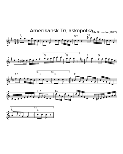 Amerikansk Tr\"askopolka
