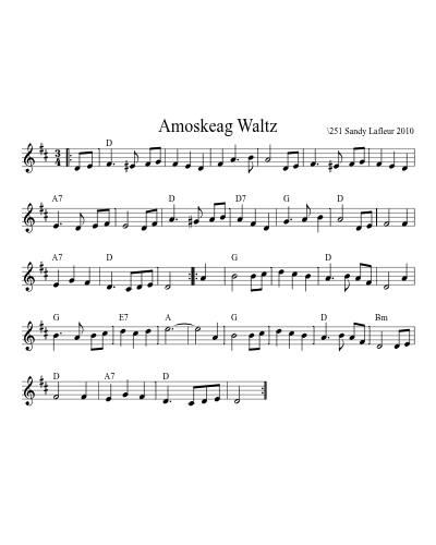 Amoskeag Waltz