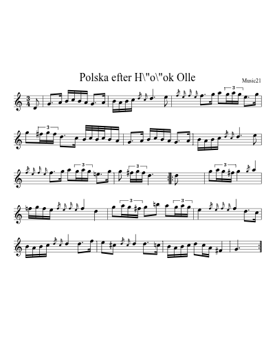 Polska efter H\"o\"ok Olle