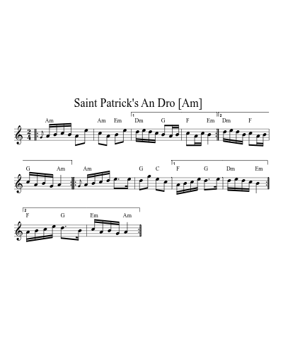 An dro (An Dro2) sheet music preview