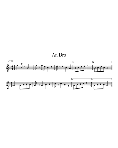 An dro (An Dro2) (#13208) sheet music preview