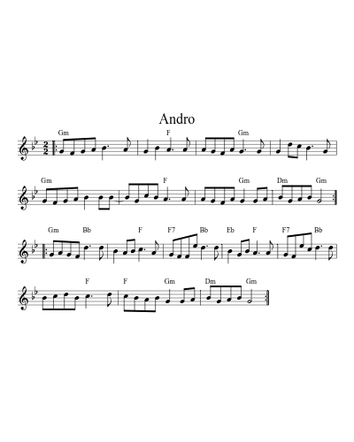 Andro (Version 3) sheet music preview