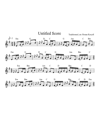 An Dro3 (Version 2) sheet music preview