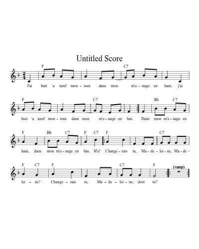 An Dro Retournee FG sheet music preview