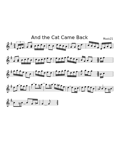 And the Cat Came Back (Version 2)