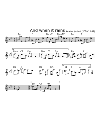 And when it rains ... preview