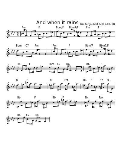And when it rains ... (Version 2) preview