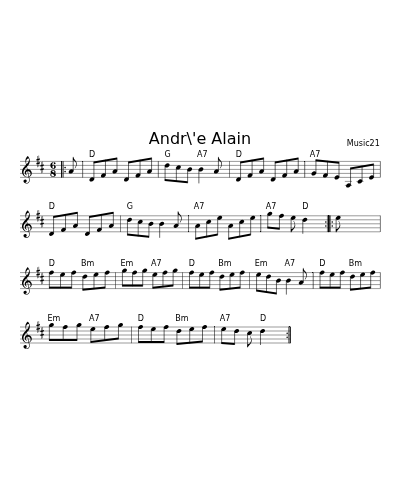 Andr\'e Alain (Version 2)