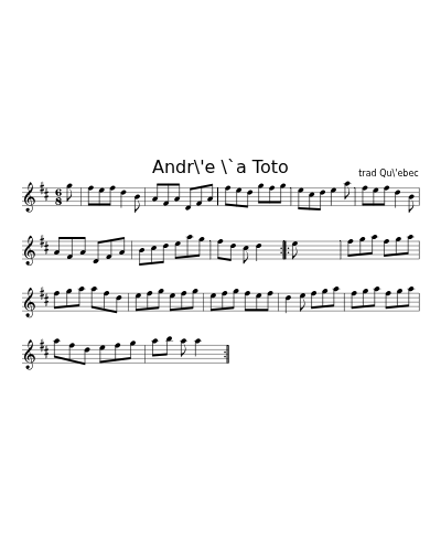 Andr\'e \`a Toto