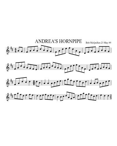 ANDREA'S HORNPIPE (Version 2)