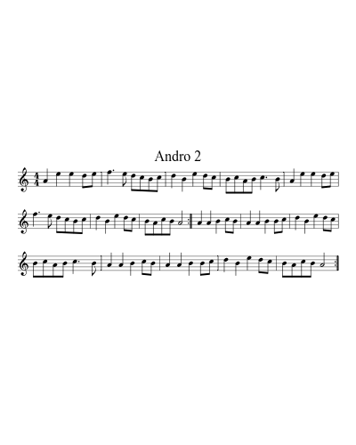 Andro 2 (Version 4) sheet music preview
