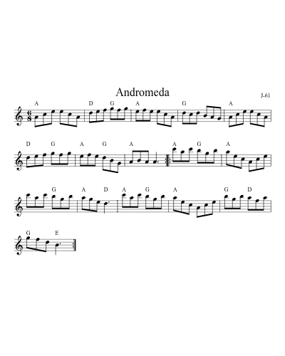 Andromeda sheet music preview