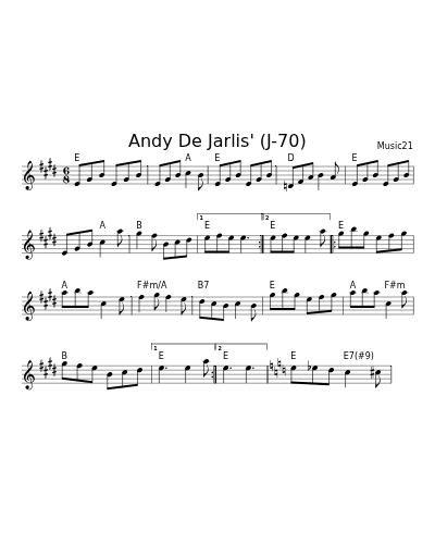 Andy De Jarlis' (J-70)