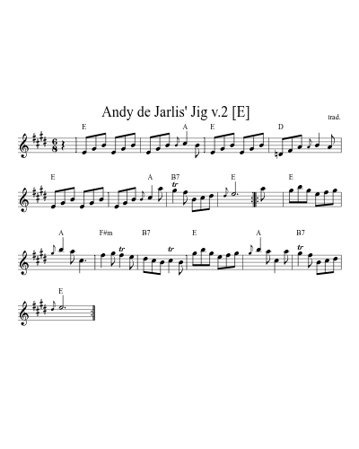 Andy de Jarlis' Jig v.2   [E] (Version 2)