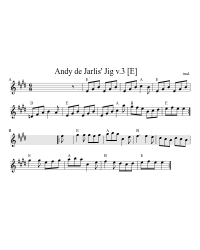 Andy de Jarlis' Jig   v.3   [E]