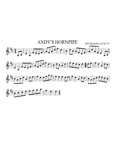 ANDY'S HORNPIPE (Version 2)
