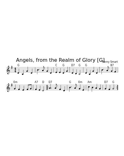 Angels, from the Realm of Glory   [G] (Version 2)