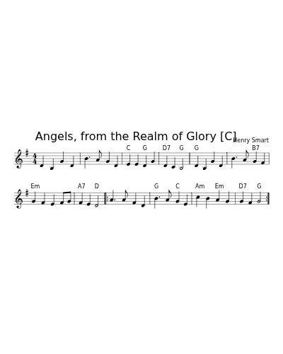 Angels, from the Realm of Glory    [C]