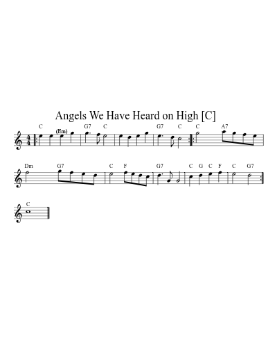 Angels We Have Heard On High