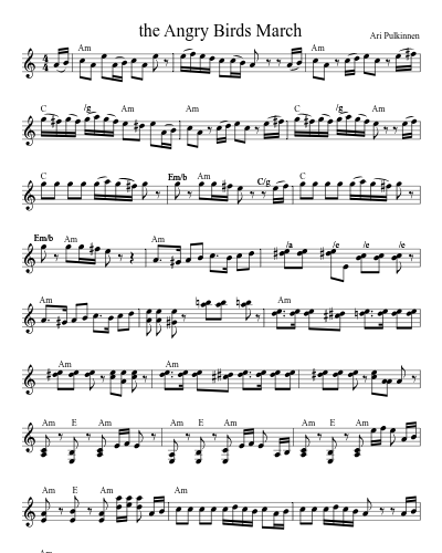 the Angry Birds March