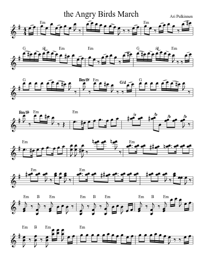 the Angry Birds March (Version 2)