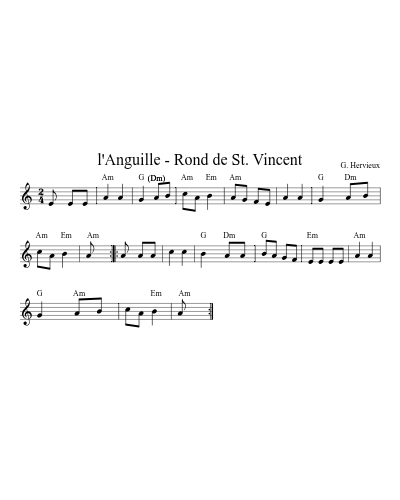 l'Anguille - Rond de St. Vincent