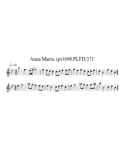 Anna Maria. (p)1698.PLFD.371