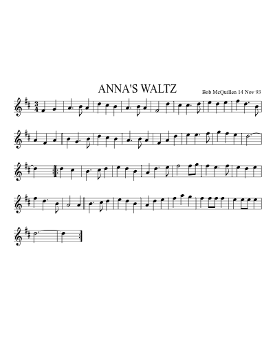 ANNA'S WALTZ (Version 2)