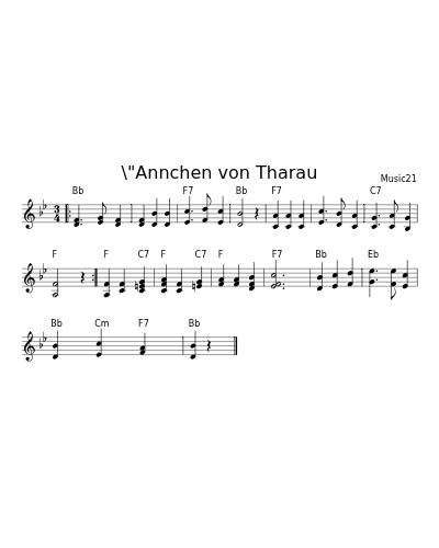 \"Annchen von Tharau
