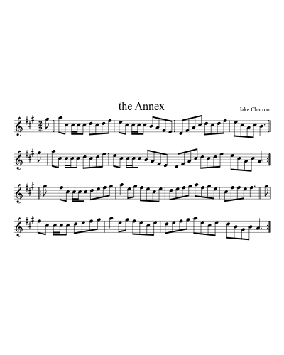 the Annex (Version 2) sheet music preview