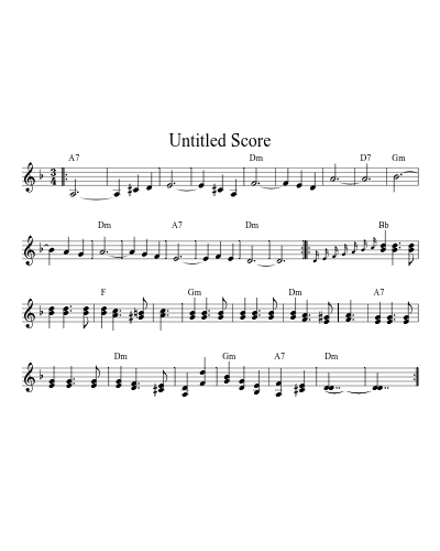 Anniversary Waltz Gm Am 64 4 (Version 2) sheet music preview