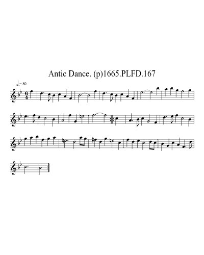 Antic Dance. (p)1665.PLFD.167