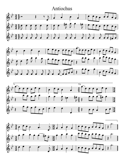 Antiochus sheet music preview