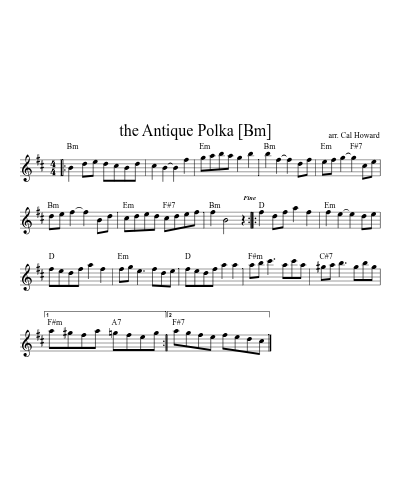 The Antique Polka   [Bm] (Version 3)