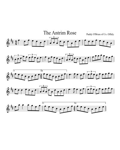 The Antrim Rose (Version 2) sheet music preview