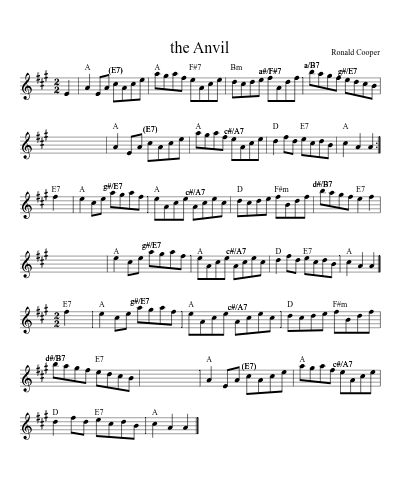 The Anvil (Version 3) sheet music preview