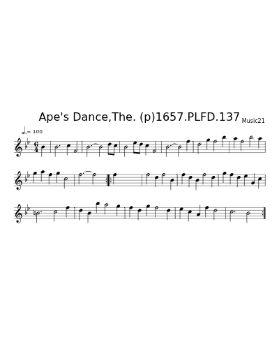 Ape's Dance,The. (p)1657.PLFD.137