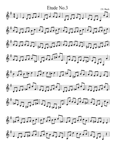 Etude No.3