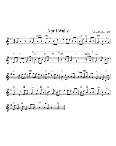 April Waltz (Version 2)