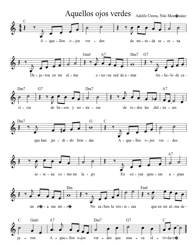 Aquellos ojos verdes